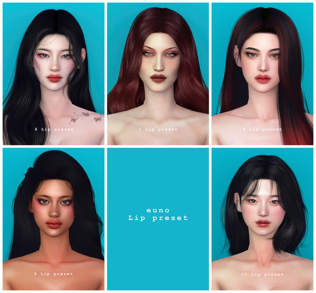 Скриншот мода Пресеты губ Lip preset 6-10